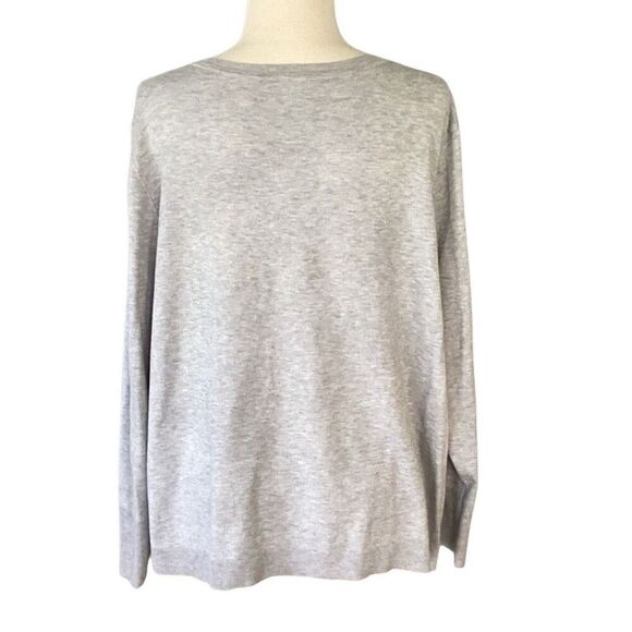 Chico’s Leopard Print Cardigan Sweater Chiffon Front Women’s (4) XXL - Picture 3 of 9